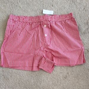 LOFT Pink Striped Women's Bermudas